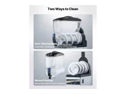 Máquina de Granito SucceBuy, Depósito Único de 15 L, Acero Inoxidable, Distribuidor de Bebidas Heladas, para Hogar, Restaurantes, Cafés, Bares