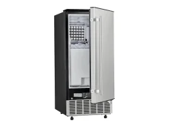 Máquina de Hielo Bajo el Mostrador SucceBuy, 36 kg/Día con Puerta Reversible Integrada