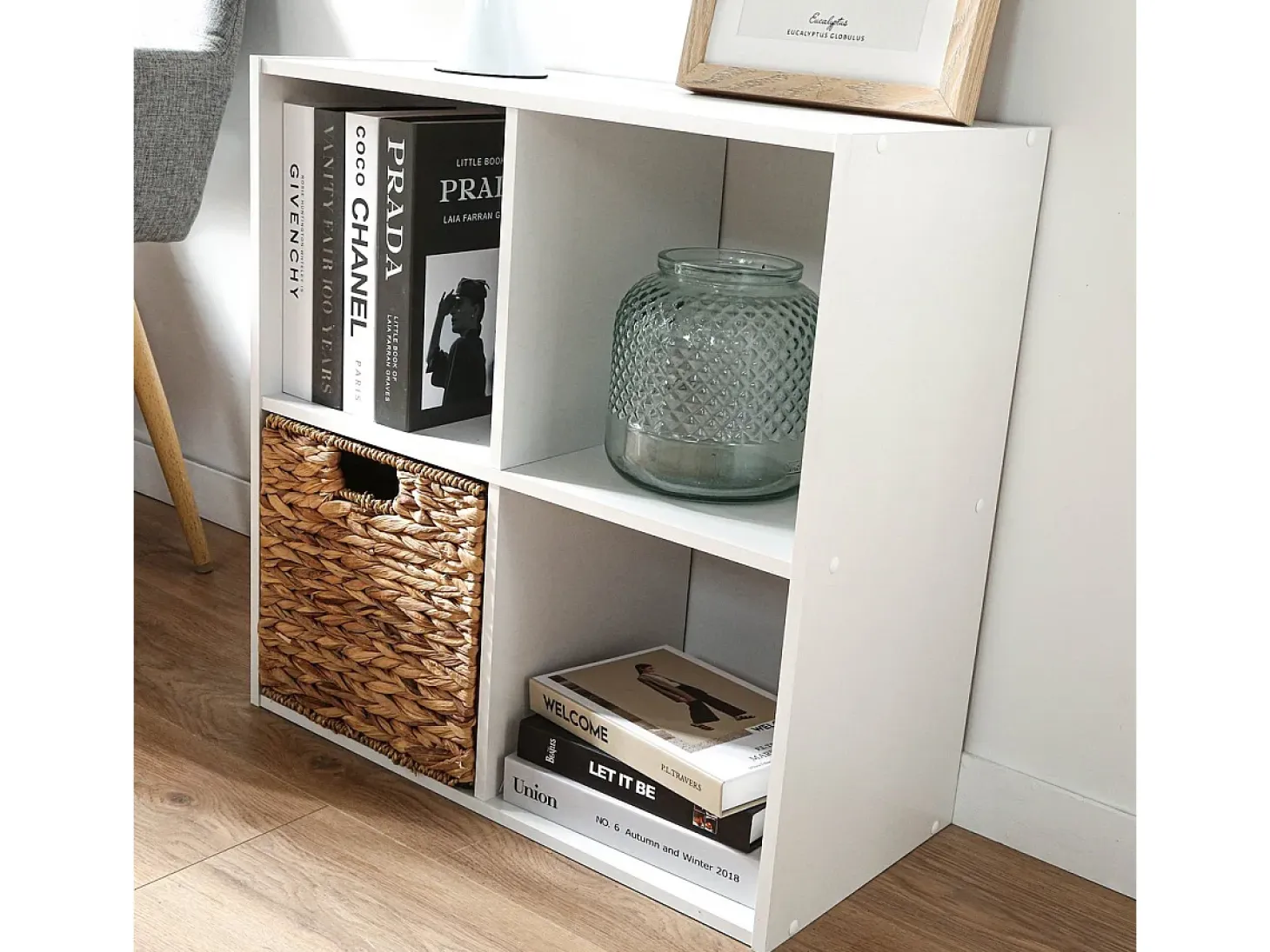 Mueble 4 compartimentos H61,5 cm - COMPO - Blanco