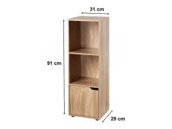 Mueble 3 estantes con una puerta