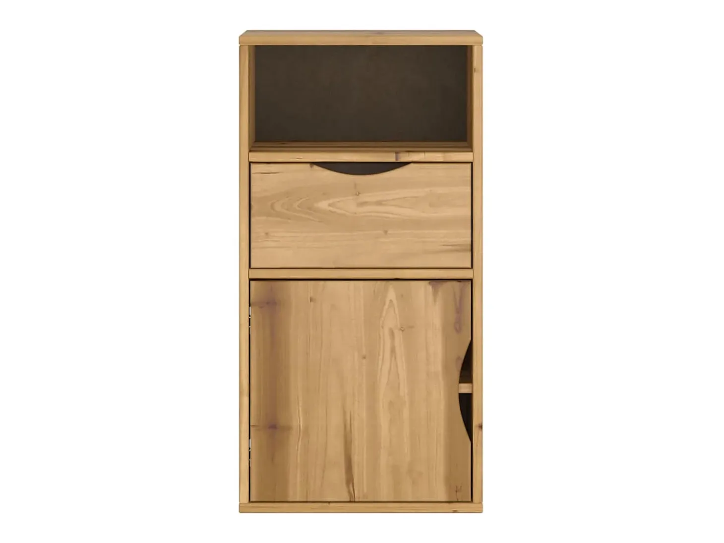Mueble auxiliar con cajón ODDA 40x24x79 cm madera maciza pino