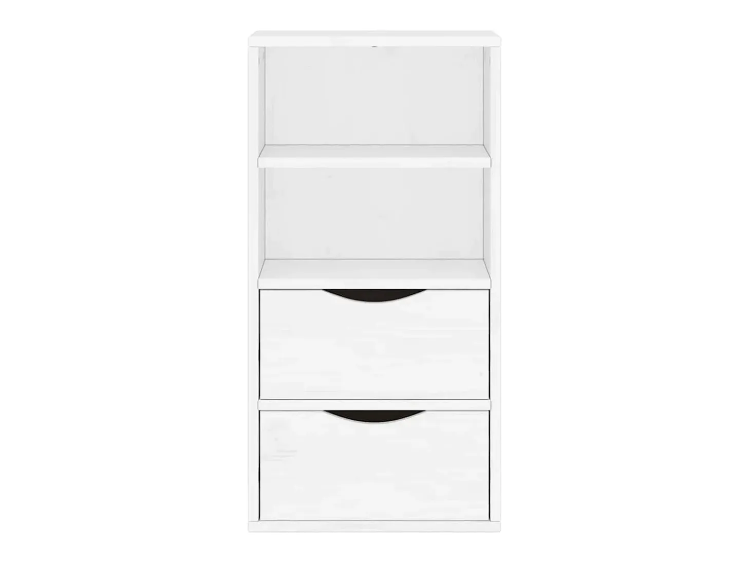 Mueble auxiliar con cajones ODDA blanco 40x24x79 cm madera pino