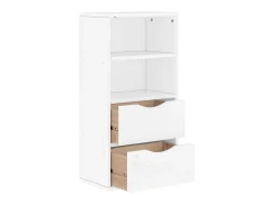 Mueble auxiliar con cajones ODDA blanco 40x24x79 cm madera pino