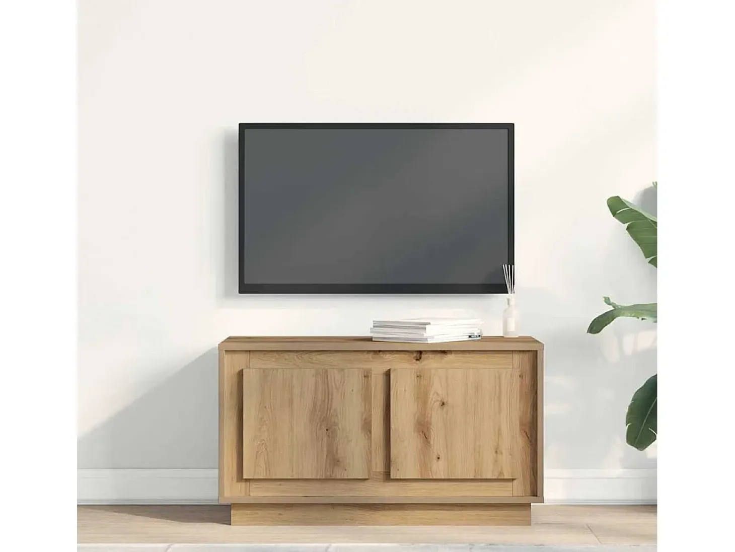 Mueble Bajo para TV Roble artisan 80 x 35 x 45 cm