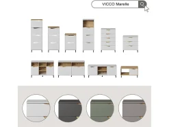 Mueble bajo para TV verde/artesano 150x38x60 marelle