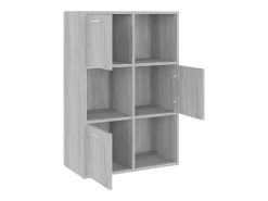 Mueble de almacenaje gris Sonoma 60x29,5x90 cm