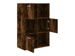 Mueble de almacenaje roble ahumado 60x29,5x90 cm