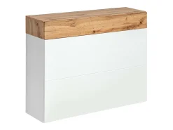 Mueble de entrada - TORTH 5 - Color roble y blanco
