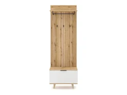 Mueble de entrada Nordic D roble evoke / tabilla / blanco 65 cm