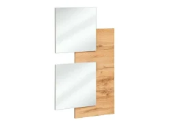 Mueble de entrada TORTH 1 – Conjunto completo – Color roble y blanco – Diseño moderno y práctico