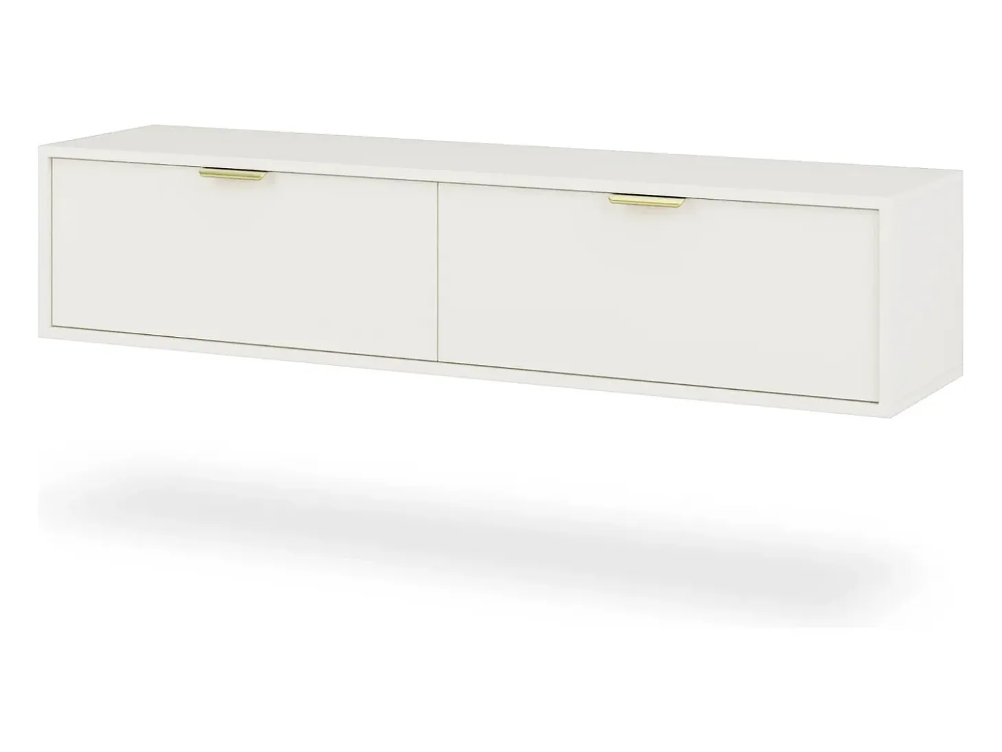 Mueble de pared para la televisión colgada Lexa 140 blanca