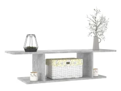 Mueble de pared para TV gris hormigón 103x30x26,5 cm