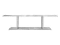 Mueble de pared para TV gris hormigón 103x30x26,5 cm