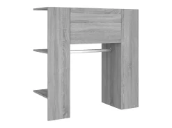 Mueble de recibidor madera ingeniería gris Sonoma 97,5x37x99 cm