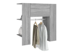 Mueble de recibidor madera ingeniería gris Sonoma 97,5x37x99 cm