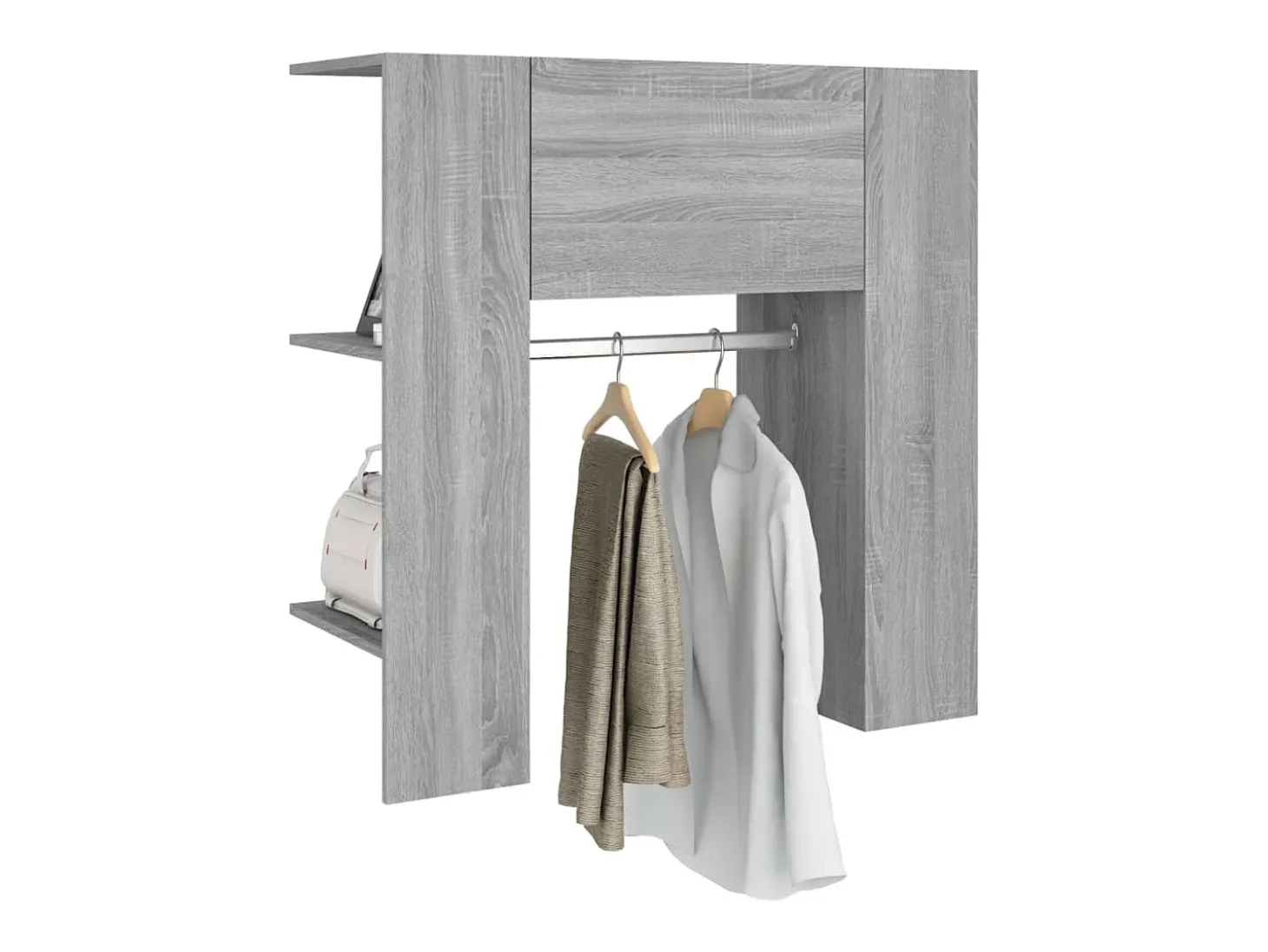 Mueble de recibidor madera ingeniería gris Sonoma 97,5x37x99 cm