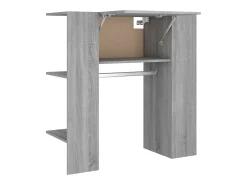 Mueble de recibidor madera ingeniería gris Sonoma 97,5x37x99 cm