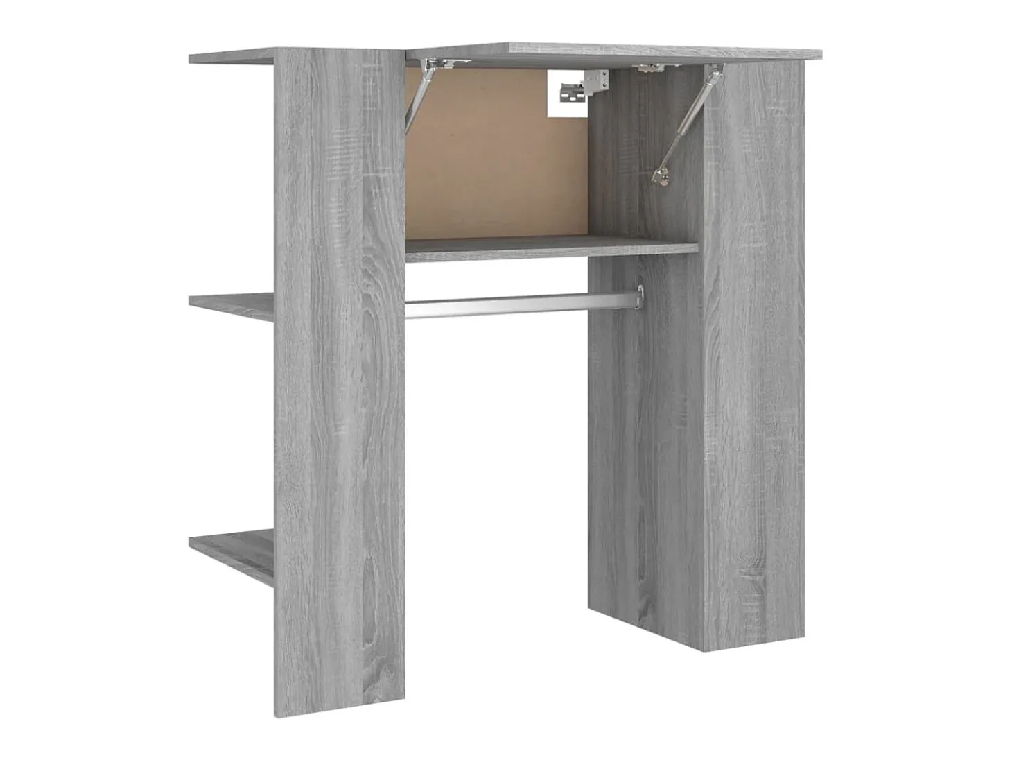 Mueble de recibidor madera ingeniería gris Sonoma 97,5x37x99 cm