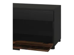 Mueble de salón negro/antiguo 70.8x35.3x38.9 berno