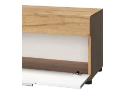Mueble de salón oro potencia roble/blanco 70.8x35.3x38.9 berno