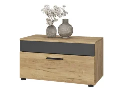 Mueble de salón oro power roble/antracita 70.8x35.3x38.9 berno