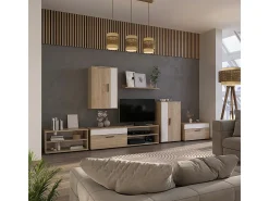Mueble de salón sonoma/blanco 70.8x35.3x38.9 berno