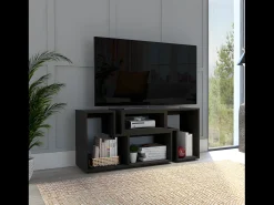 Mueble de Televisor Extensible Beijing, con gabinete 54.5CM A X 121 / 160CM An X 35.3CM P Wengue