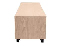 Mueble de TV acabado en roble con almacenamiento cerrado L160 cm MANNY