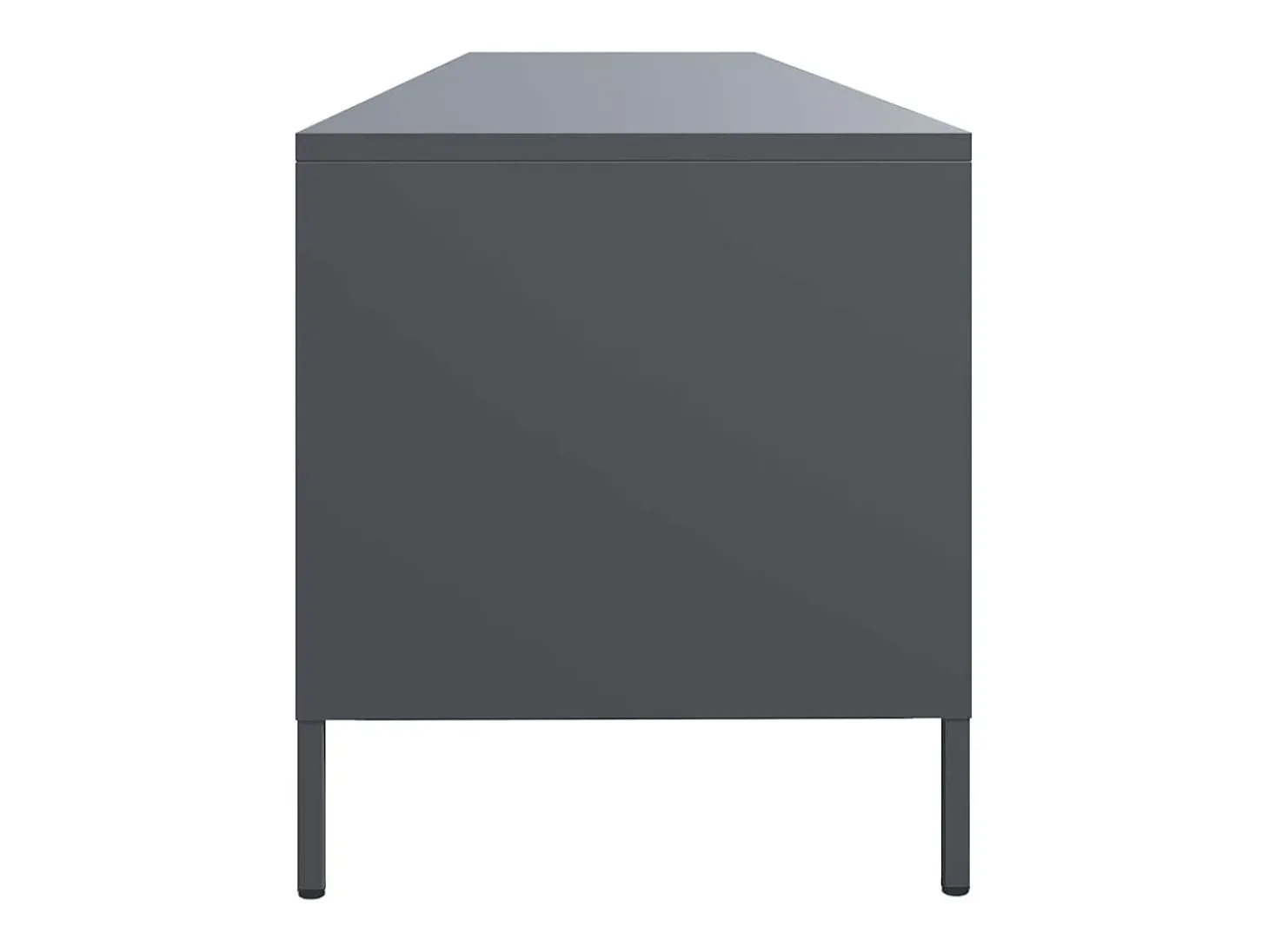 Mueble de TV acero laminado en frío antracita 202x39x43,5 cm