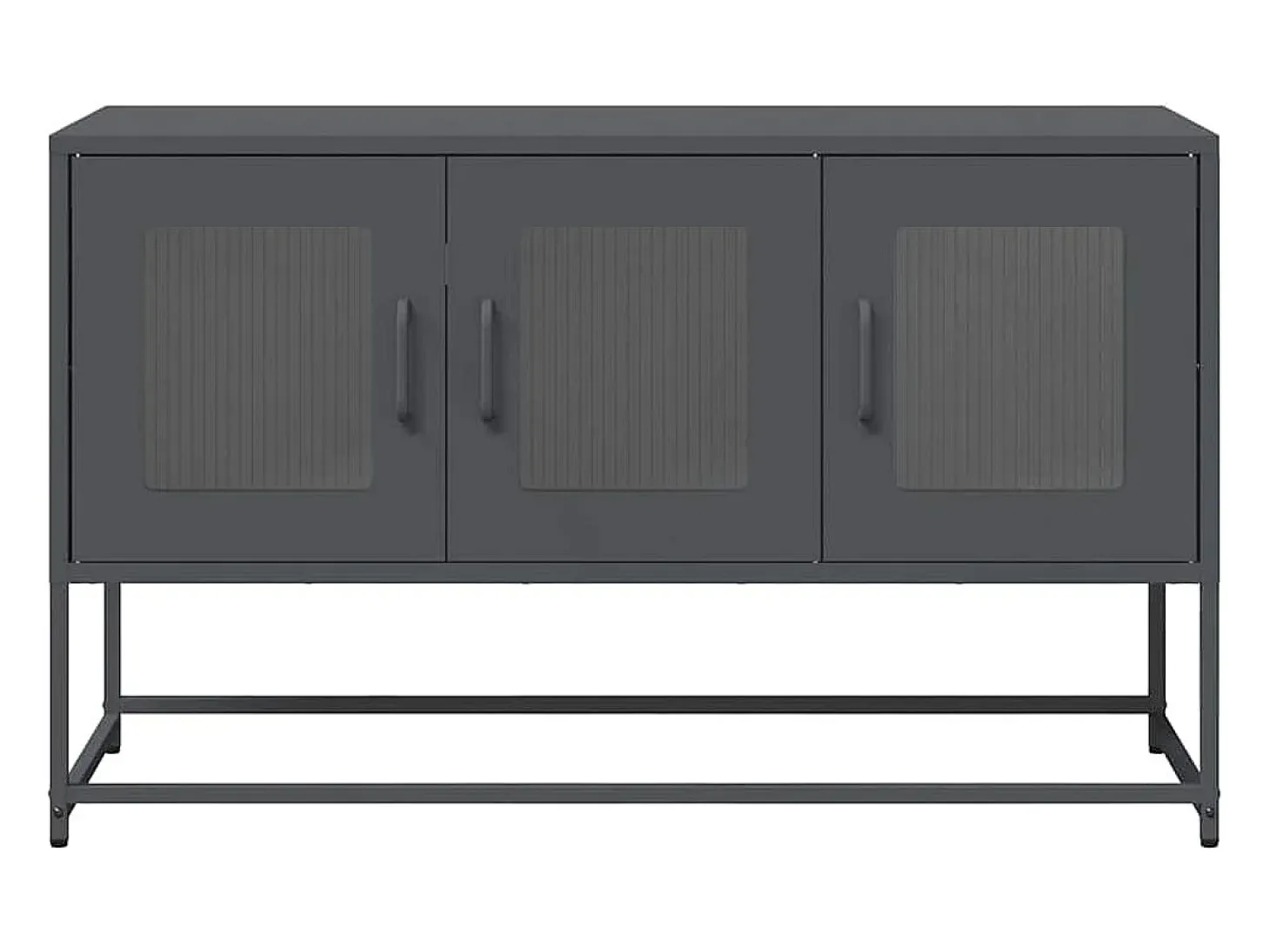 Mueble de TV acero laminado en frío antracita 100,5x39x60,5 cm