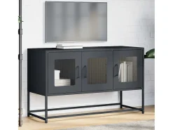 Mueble de TV acero laminado en frío antracita 100,5x39x60,5 cm