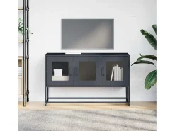 Mueble de TV acero laminado en frío antracita 100,5x39x60,5 cm