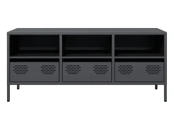 Mueble de TV acero laminado en frío antracita 101,5x39x43,5 cm