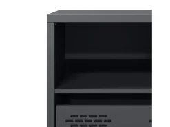 Mueble de TV acero laminado en frío antracita 101,5x39x43,5 cm
