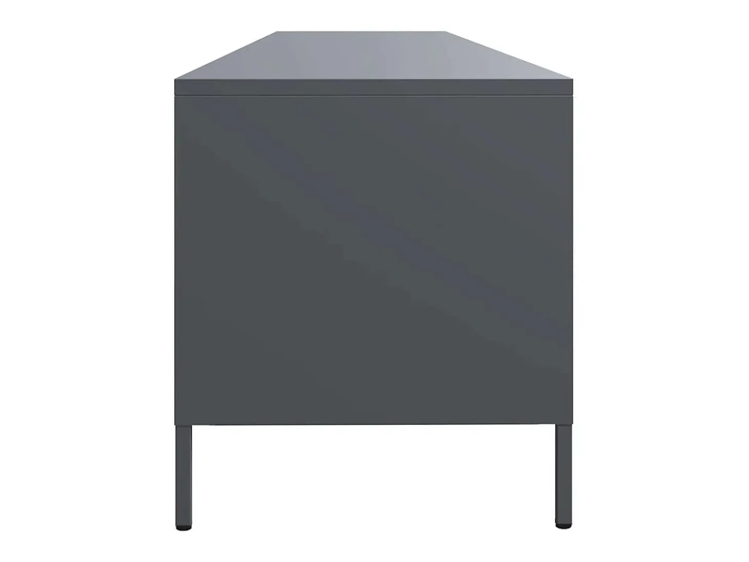 Mueble de TV acero laminado en frío antracita 202x39x43,5 cm