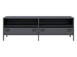 Mueble de TV acero laminado en frío antracita 135x39x43,5 cm