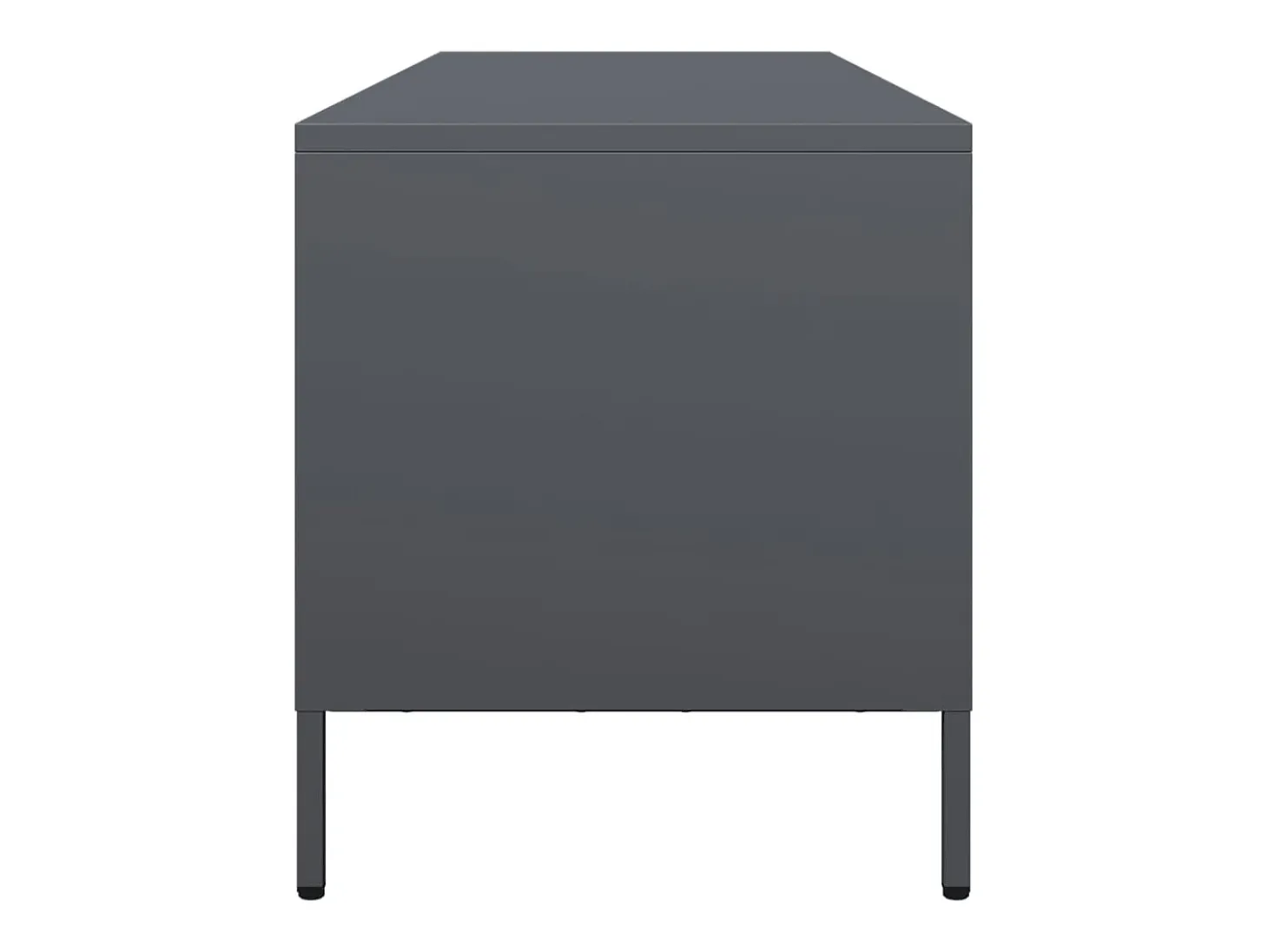 Mueble de TV acero laminado en frío antracita 135x39x43,5 cm