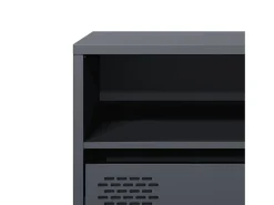 Mueble de TV acero laminado en frío antracita 135x39x43,5 cm