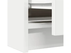 Mueble de TV blanco 60x35x54 cm madera contrachapada