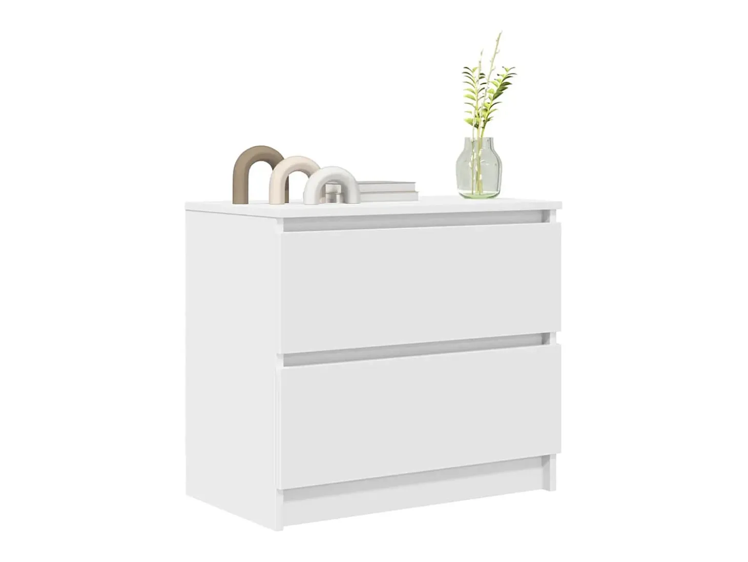 Mueble de TV blanco 60x35x54 cm madera contrachapada