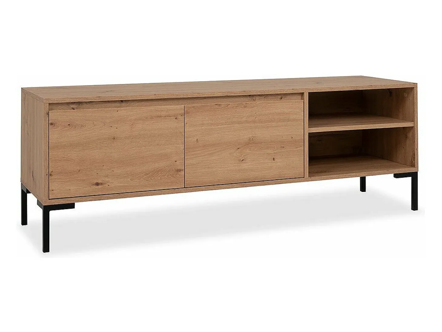 Mueble de TV con 2 abatibles y 2 nichos de 150 cm - Plock