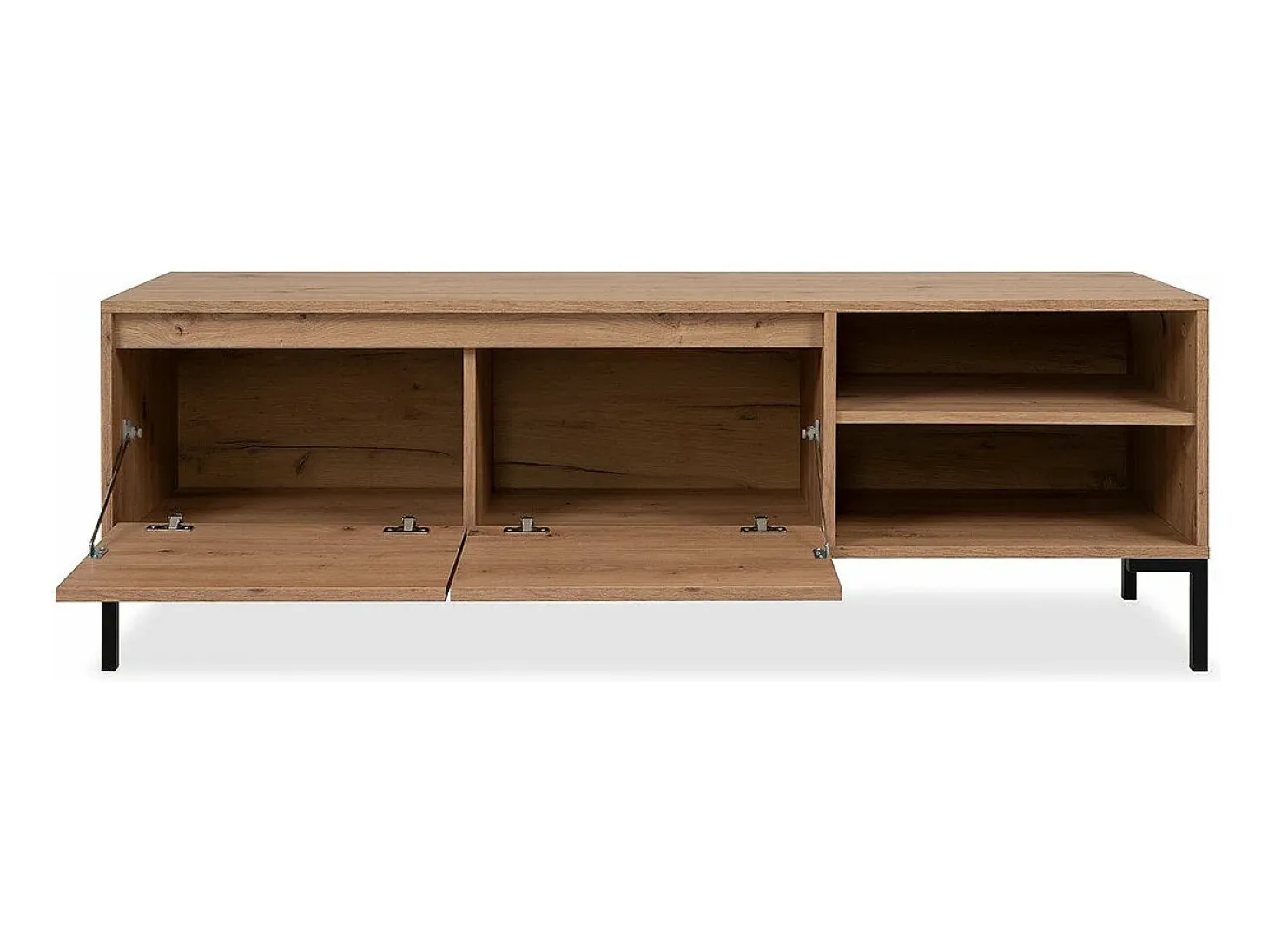 Mueble de TV con 2 abatibles y 2 nichos de 150 cm - Plock