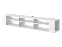 Mueble de TV con 6 compartimentos - Blanco - 175 cm - WALL