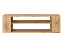 Mueble de TV con 2 compartimentos - Imitación roble - 100 cm - WALL