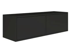 Mueble de TV con 2 puertas – negro – 100 cm – FRAMME