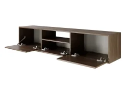 Mueble de TV con 3 puertas y un estante – acabado nogal – 150 cm – FRAMME