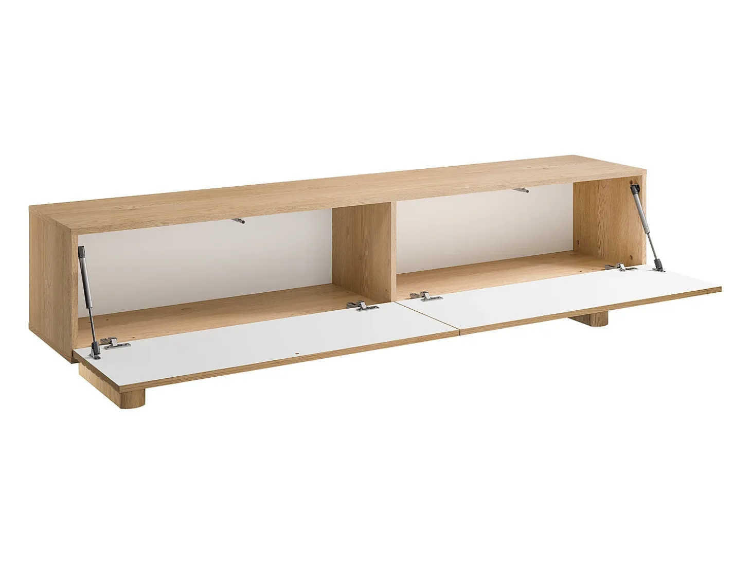 Mueble de TV con 2 puertas 180 cm de MDF - Natural - LUDIMA