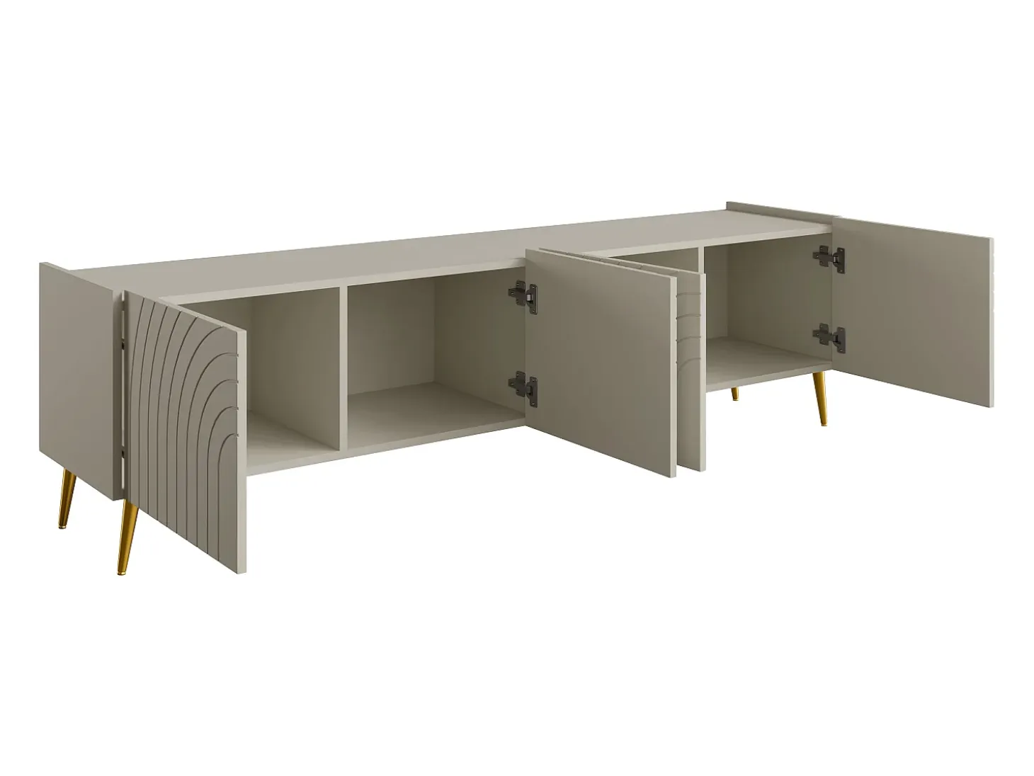 Mueble de TV con 4 puertas - Beige - NORSIM de Pascal Morabito
