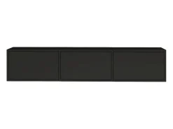 Mueble de TV con 3 puertas – negro – 150 cm – FRAMME