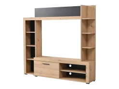 Mueble de TV con almacenaje BATLIMORE - Color: Roble